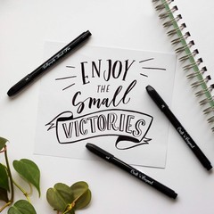 Calligraphy Brush Pens Pack of 3 Small, Medium and Large Markers for Hand Let…