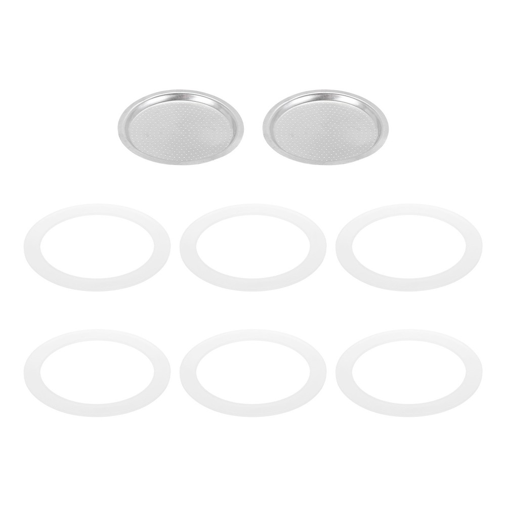Aluminium Filter Replacement 74x64x4.5mm for 9-Cup Use Mocha Coffee Maker Pot