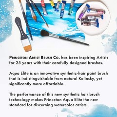 Aqua Elite Paintbrush Size 1/4 Inch Matte Black