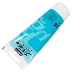 Studio Acrylics Fine Paint Turquoise Blue Color 100ml 3.38oz Tube Art