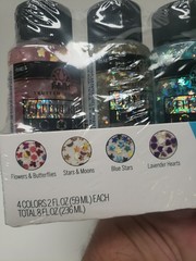 4 PACK FolkArt Glitterific Icons Acrylic Craft GLITTER Paint Set Gloss NON-TOXIC