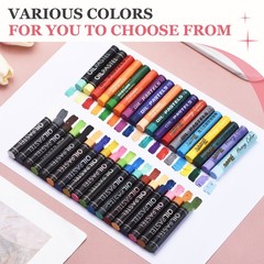 Soft Oil Pastels, 20 Pcs Tangerine Oil Pastel Art Supplies with Crayon Holder