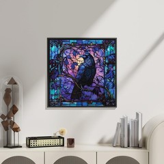 Diamond Painting Kits for Adults, 5D Crow Diamond Art Kits for Beginners, DIY Fu