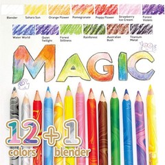 13 PCS Magic Jumbo Triangular Coloured Pencils Drawing Art Set Painting