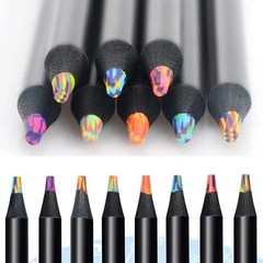 10Colors random Pencil Black Wood Gradient Color Painting Pencil Stationery Colo