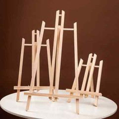Wooden Easel Painting 20cm 24cm 30cm 40cm 50cm Height Folding Desktop Display
