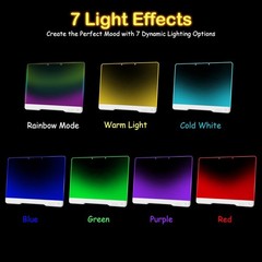 Rechargeable LED Drawing Board Glow Doodle Pad Kids Dry Erase Toy Birthday Gift