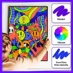 20 Oil Paint Pens – Oil Based Paint Markers for Metal, Fabric, Ceramic, Glass…