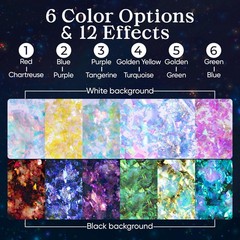 Opal Chameleon Flake, Transparent Glitter Flake for Epoxy Resin, 6 Colors Iri…