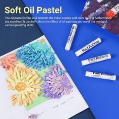 Paul Rubens White Oil Pastels (6-Pack) – Ultra-Soft & Blendable – Perfect for…