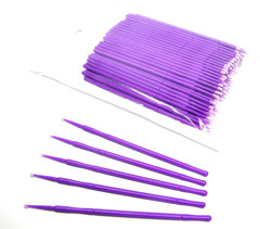 100 1.5Mm Fine Touch up Micro Brush Applicator for Detail Painting, Cleaning, Gl