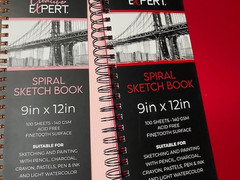the grative expert spiral sketch book 9×12 100 sheet 140 g(2 pack) same picture
