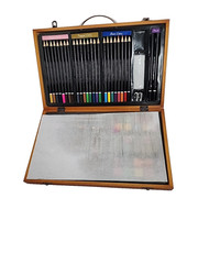 Darice Studio 71 Deluxe Art Set in Wooden Case 80 Pieces