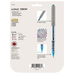 uniball™ Vision Rollerball Pens, Fine Point 1 Count (Pack of 8), Assorted