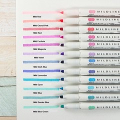 Zebra Mildliner Double-Sided Highlighter Pen Choose from 35 colors