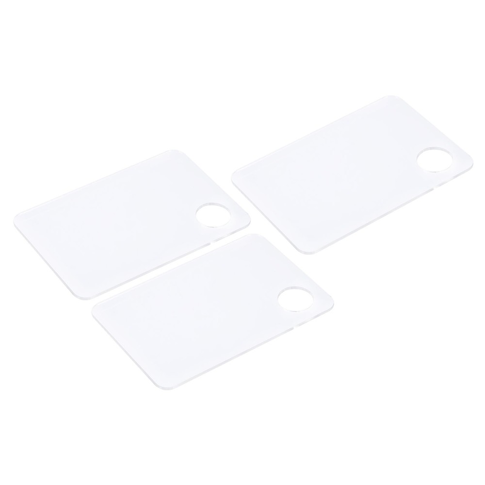 4x6x0.1″ Paint Tray Palette Painting Makeup Pallet Square with Hole, 3pcs