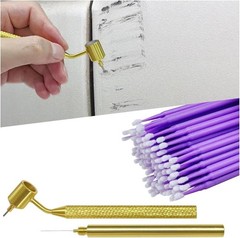 100PCS 0.5 Mm Touch up Paint Brushes, Fine Line Fluid Writer Paint Applicator