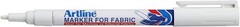 Washable White Fabric Marker Chisel Point Ideal for Clothing and Accessories