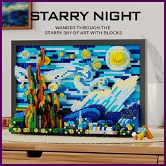 1731pcs 3D Oil Painting Building Blocks, Famous Art DIY Photo Frame for Home