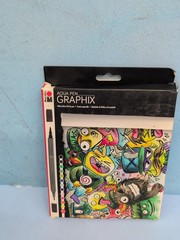 Marabu Graphix Aqua Pen Watercolour Twin Tip Felt Pens 12 pc Assorted Colors