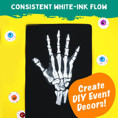Extra Fine Tip White Chalk Markers (4 Pack 1Mm Point) Chalk Pens – White Dry Era