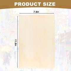 15 Pack Unfinished Wood Canvas Panels Kit 11.8×7.9 Inch Wooden Panel Boards W…