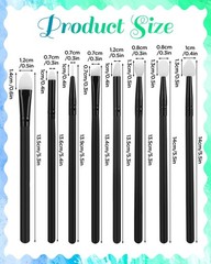 8 PCS Silicone Paint Brushes Crafts Rubber Pens Sculpting Pottery Nail Art