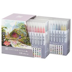 Kuretake ZIG Clean Color Real Brush 120 Colors RB-6000AT/120V japan NEW