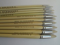Tobgi Premuim Artist Quality Chungking White Bristle Round choose your size