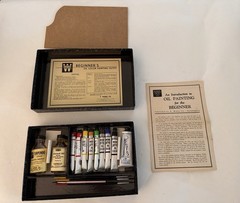 1960’s Artists Oil Paints Assorted Colors Weber Linseed Turpenoid Palette