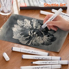 15 Colors Grey Tones Dual Tip Art Marker, Alcohol Based Marker Pens Double En…