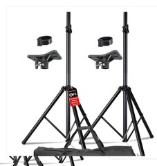 Speaker Stand Tripod Pair Floor Heavy Duty Adjustable Up to 72 Inch DJ Studio Mo