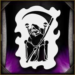 Grim Reaper 13 Airbrush Stencil Template Airsick