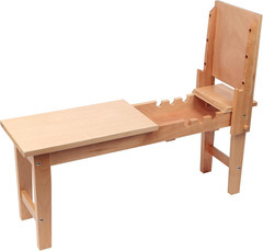 Belgian Art Horse – Beechwood Drawing Bench and Easel with Sturdy Construction,
