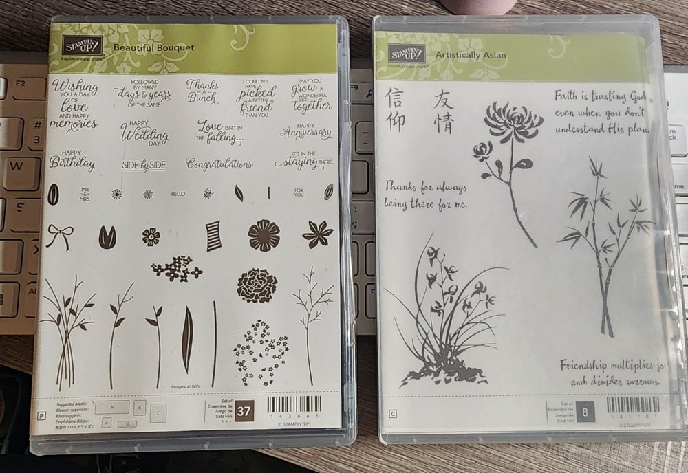 Stampin Up Stamp and Die sets – Beautiful Bouquet & Artistically Asian