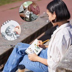20 Pcs Sketch Books Bulk 5.5 x 8.5 In 800 Sheets Top Spiral Bound Sketch Pad …