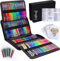 Aen Art 160 Gel Pens, 40% More Ink, Adult Coloring, Drawing