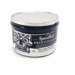 Speedball Professional Relief Ink Titanium White in 8 oz Can