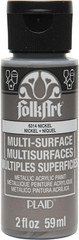 Multi-Surface Metallic Paint in Assorted Colors (2 Oz), Metallic Nickel