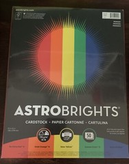 8.5″ x 11″ 50-Sheet Primary Cardstock 65 lb – Astrobrights