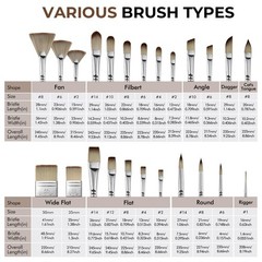 25pcs Professional Paint Brush Set – 9 Shapes for Acrylic, Oil, Watercolor + Pal
