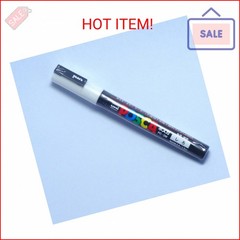Uni Posca Paint Marker PC-3M White, 2 pens per Pack (Japan Import) [Komainu-Dou