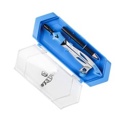 Blue Compass School Geometry with Pencil & Case Single Piece Student Math Tool