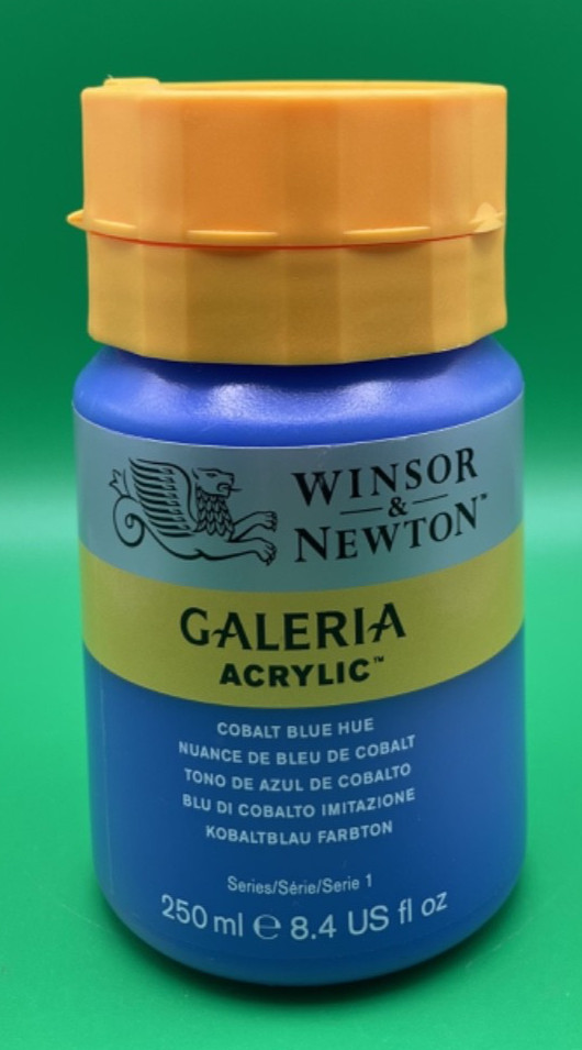 Winsor & Newton Galeria Flow Acrylics – Cobalt Blue Hue, 250 ml tube