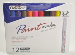 OIL BASED PAINT MARKER PENS OVERSEAS 12 COUNT PMA-520