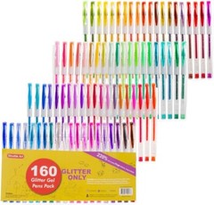 Premium Glitter Gel Pens Set – Smooth Writing, No Bleeding, Comfort Grip