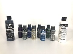 FolkArt Paint Multi-Surface Satin or Metallic Acrylic Paint Folk Art 2oz 8oz