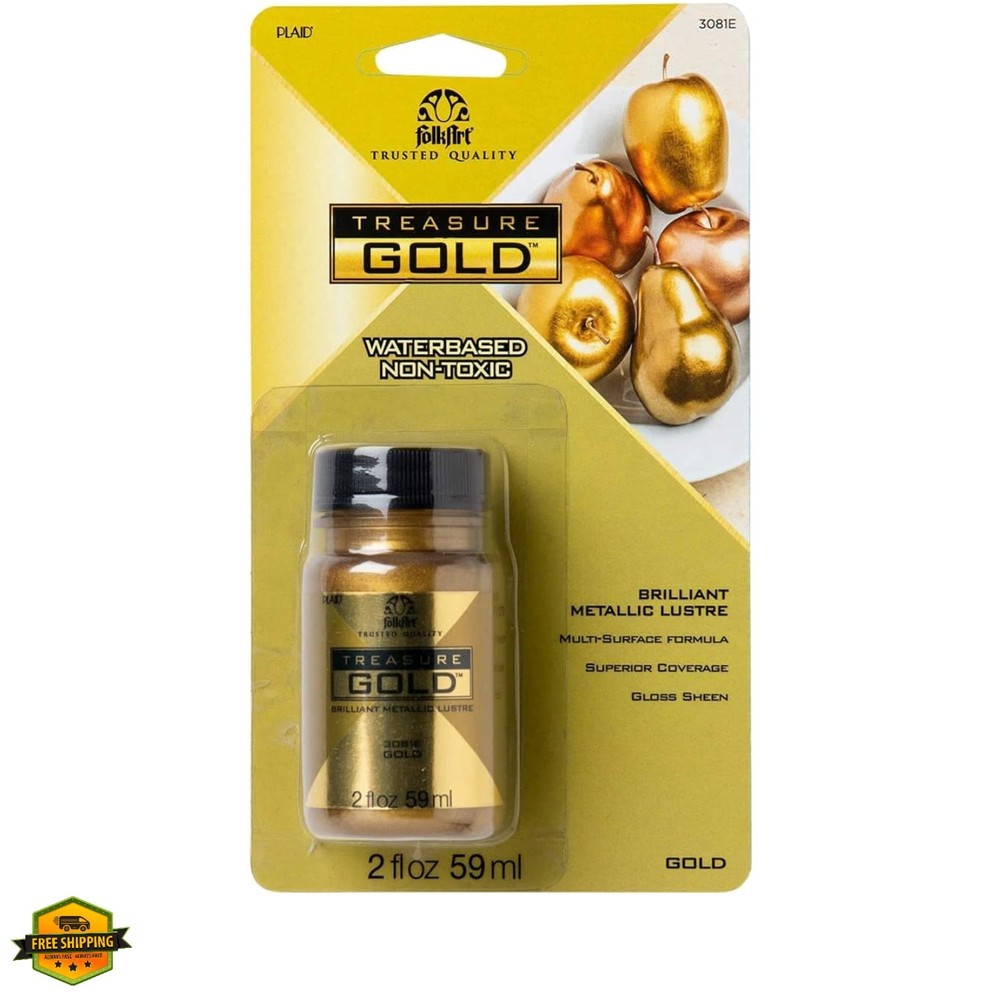 Gold Assorted Easy to Apply DIY Crafts, Art Supplies with A Metallic Finish T…