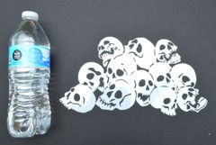 12″ Skull Pile DIY Airbrush Spray Painting Stencils RC Model Gun Skulls Set 2PK