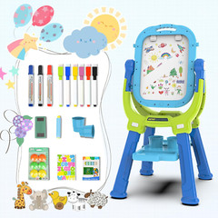 Easel for Kids, Toddler Art Easel Adjustable Standing, Magnetic Double Sided Eas